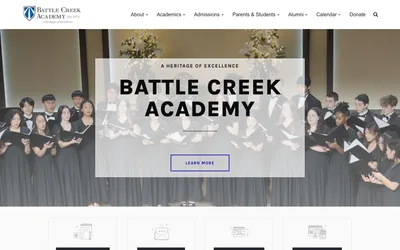 The Battle Creek Academy home page